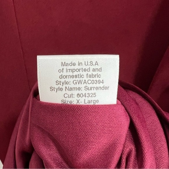 NEW NWT Katie May Surrender Draped Back Dress In Bordeaux - Picture 7 of 9